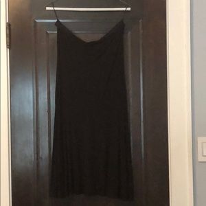 Guess Black Strapless Cotton Dress